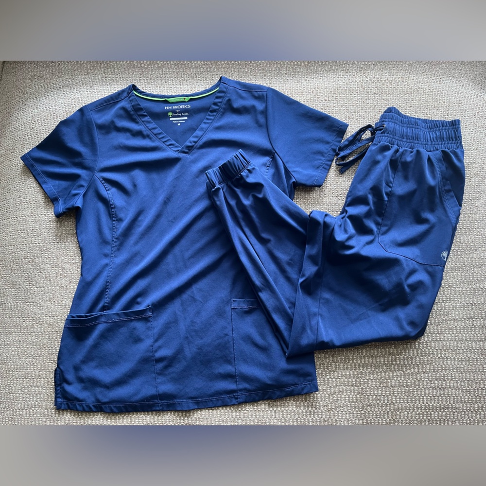HH WORKS by Healing Hands Navy Top and Joggers